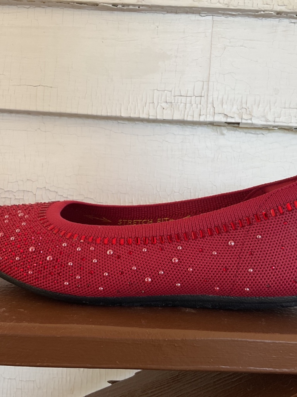 Skechers Cleo 2.0 Mesmerizing Nights Red Ballet Flats Size 7 - Picture 6 of 10